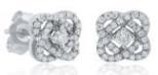 Diamond Flower Stud Earrings (0.25 CT DIA) 