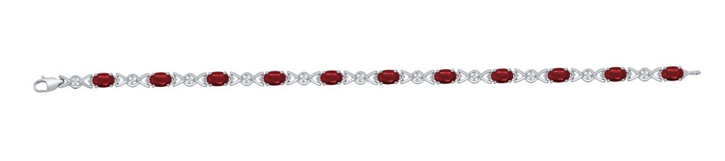 Diamond and Ruby Bracelet (7 CT RBY and 0.11 CT DIA) 